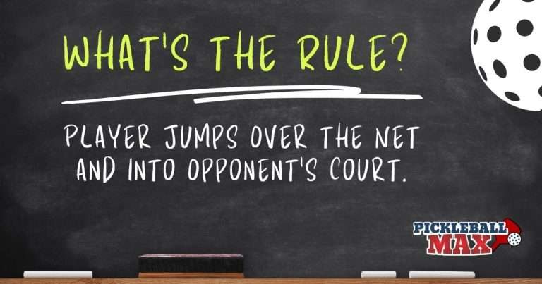 Player Jumps Over Net and into Opponent’s Court — Great Shot or Fault?