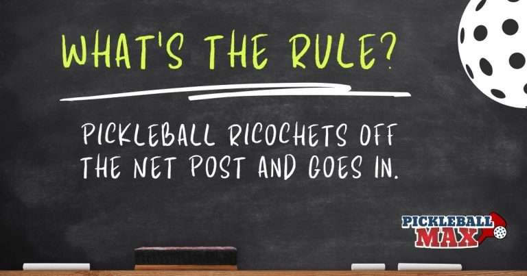 Pickleball Ricochets off the Net Post and Goes In