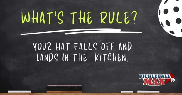 Hat Falls Off and Into the Pickleball Kitchen — You Make the Call!
