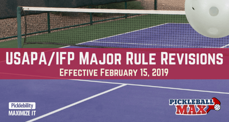 Pickleball Rules 2019