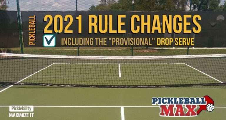 Pickleball Rules Changes - 2021