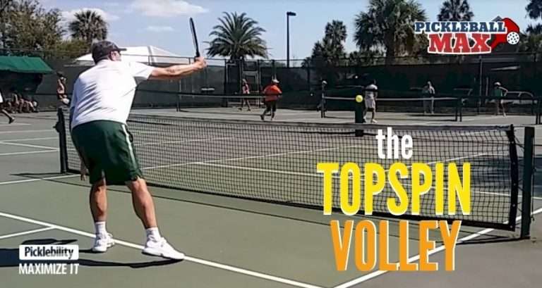 Pickleball Topspin Volley