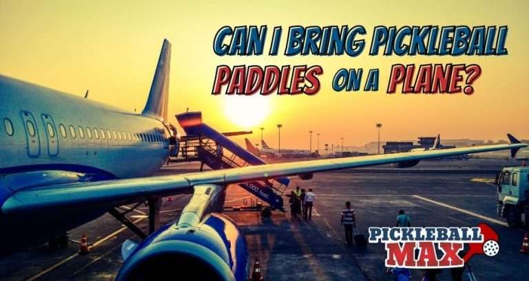 Pickleball Paddles on Plane
