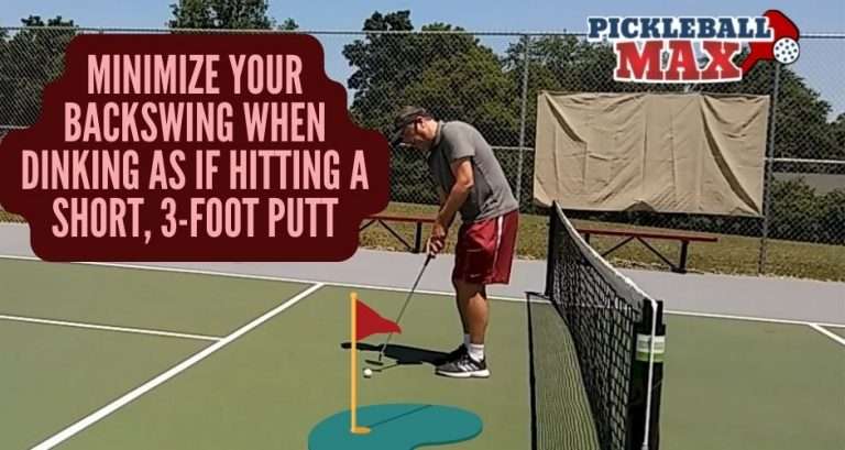 Minimize Dinking Backswing like Putting in Golf