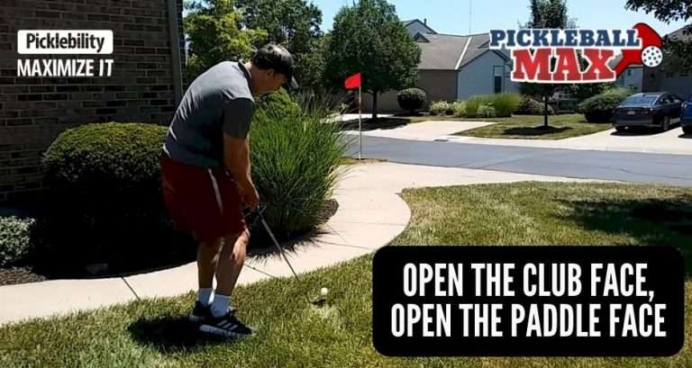 Open Club Face and Pickleball Paddle Face