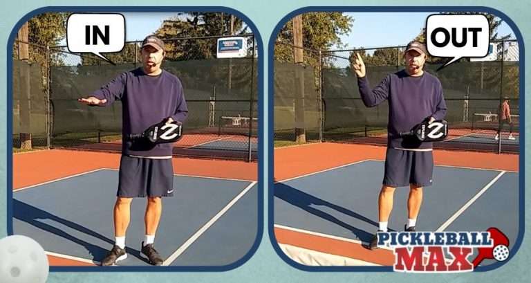 Pickleball Line Calls Hand Signals